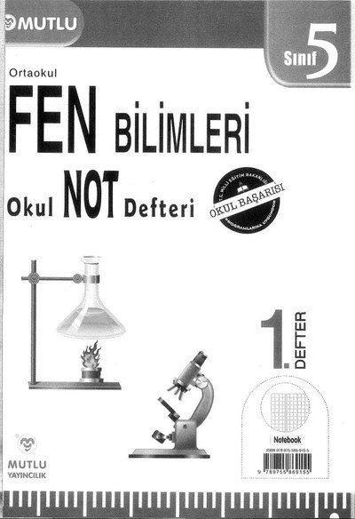 FEN BİLİMLER OKUL NOT DEFTERİ ANKA Fotokopi