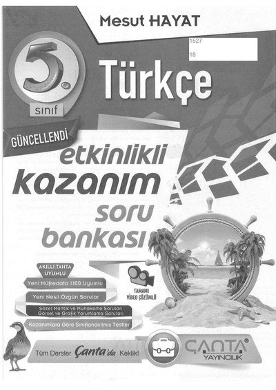 TÜRKÇE ETKİNLİKLİ KAZANIM SORU BANKASI ANKA Fotokopi