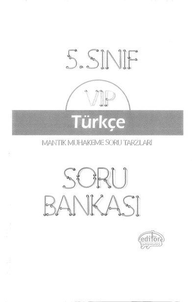 VIP TÜRKÇE SORU BANKASI