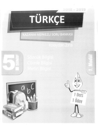 TÜRKÇE KAZANIM MERKEZLİ SORU BANKASI ANKA Fotokopi