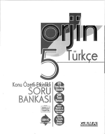 ORJİN TÜRKÇE SORU BANKASI