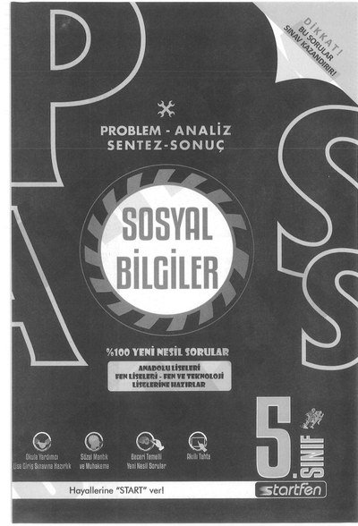 SOSYAL BİLGİLER %100 YENİ NESİL SORULAR ANKA Fotokopi