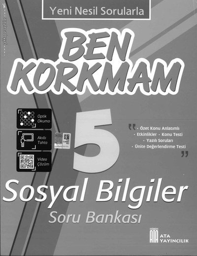 BEN KORKMAM SOSYAL BİLGİLER SORU BANKASI ANKA Fotokopi