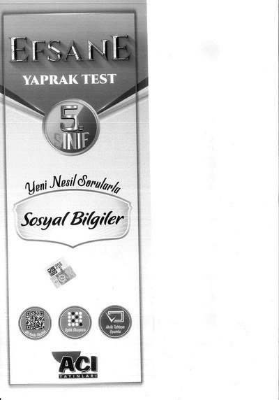 EFSANE YAPRAK TEST SOSYAL BİLGİLER ANKA Fotokopi