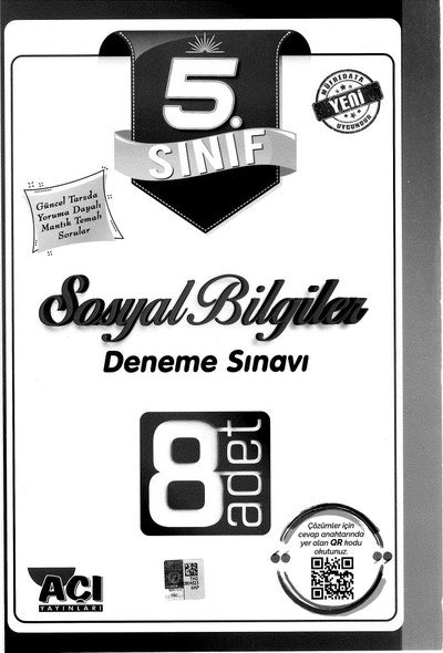 SOSYAL BİLGİLER DENEME SINAVI 8 ADET