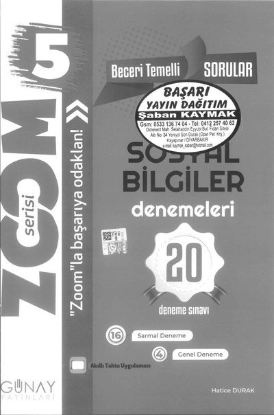 SOSYAL BİLGİLER DENEMELERİ 20 ADET