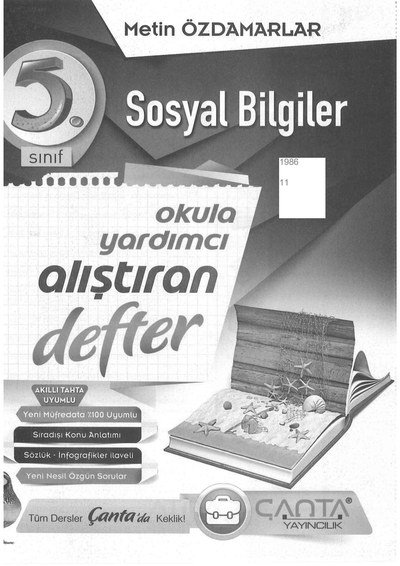 SOSYAL BİLGİLER OKULA ALIŞTIRAN DEFTER