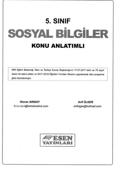 SOSYAL BİLGİLER KONU ANLATIMLI ANKA Fotokopi