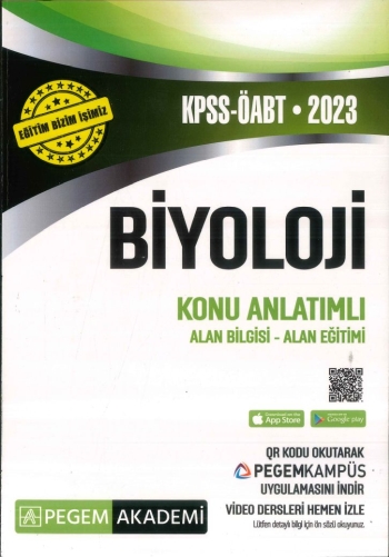 BİYOLOJİ KONU ANLATIMLI ALAN BİLGİSİ - ALAN EĞİTİMİ