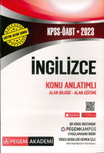 İNGİLİZCE KONU ANLATIMLI ALAN BİLGİSİ-ALAN EĞİTİMİ
