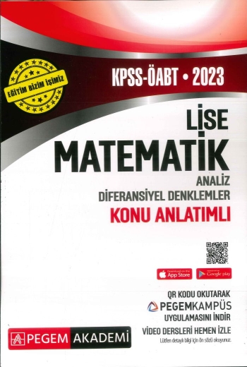 LİSE MATEMATİK ANALİZ DİF. DENKLEMLER KONU ANLATIMLI ANKA Fotokopi