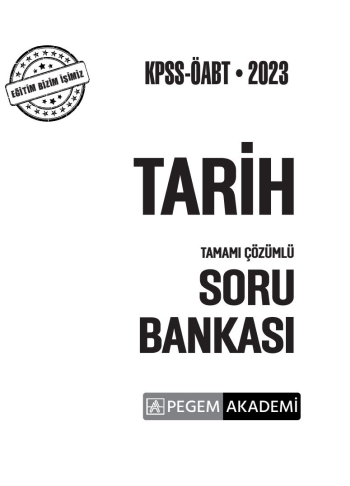 TARİH TAMAMI ÇÖZÜMLÜ SORU BANKASI ANKA Fotokopi