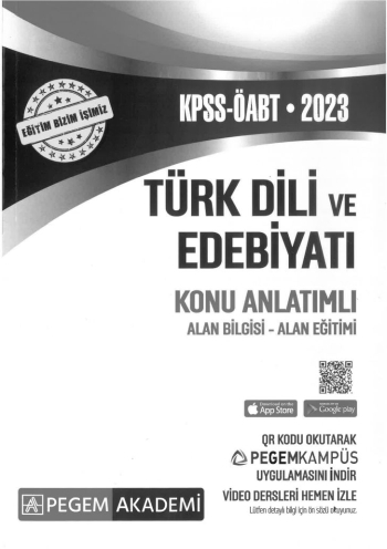 TÜRK DİLİ VE EDEBİYATI KONU ANLATIMLI ALAN BİLGİSİ - ALAN EĞİTİMİ
