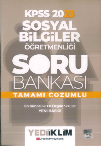 SOSYAL BİLGİLER ÖĞRETMENLİĞİ SORU BANKASI TAMAMI ÇÖZÜMLÜ