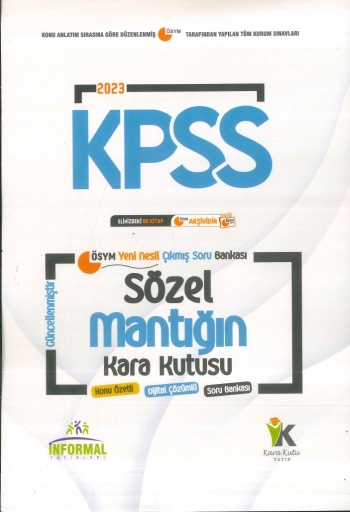 SÖZEL MANTIĞIN KARA KUTUSU ANKA Fotokopi