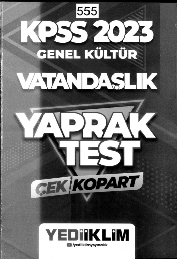 VATANDAŞLIK ÇEK KOPART YAPRAK TEST ANKA Fotokopi