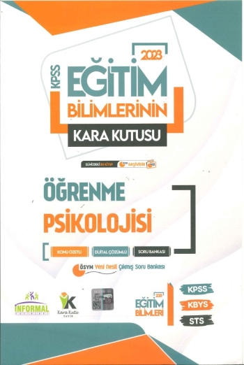 KARA KUTU ÖĞRENME PSİKOLOJİSİ KONU ÖZETLİ SORU BANKASI ANKA Fotokopi