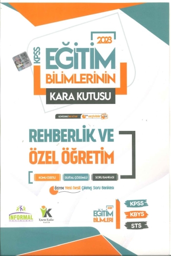 KARA KUTU REHBERLİK VE ÖZEL ÖĞRETİM KONU ÖZETLİ SORU BANKASI