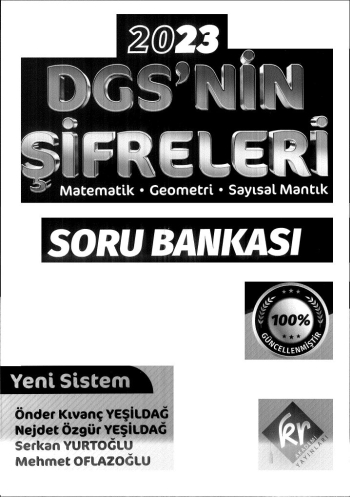 DGS'NİN ŞİFRELERİ MAT GEO SAYISAL MANTIK SORU BANKASI ANKA Fotokopi