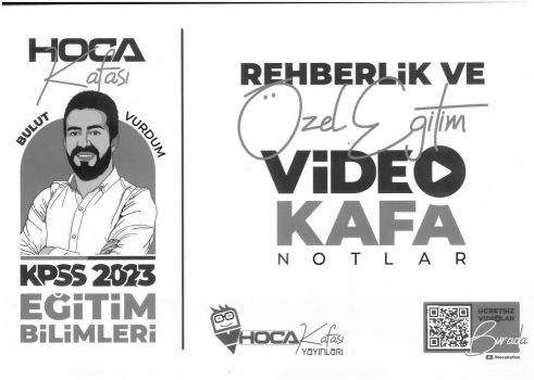 ÖZEL EĞİTİM VİDEO KAFA NOTLAR ANKA Fotokopi