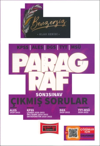 KLAS SERİSİ PARAGRAF ÇIKMIŞ SORULAR (ALES-DGS-KPSS-TYT-MSÜ) ANKA Fotokopi