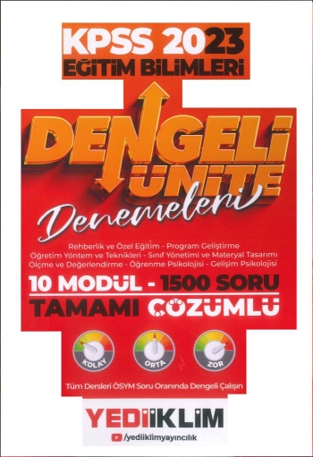 DENGELİ ÜNİTE DENEMELERİ 1500 SORU TAMAMI ÇÖZÜMLÜ SORU BANKASI (10 MODÜL) ANKA Fotokopi