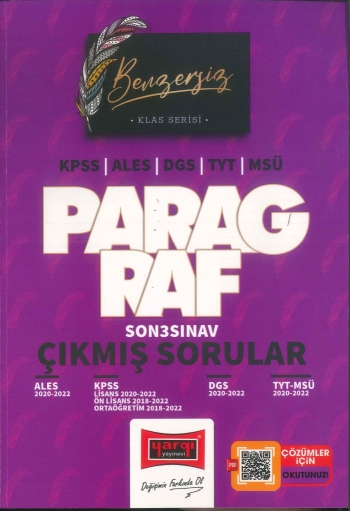 KLAS SERİSİ PARAGRAF ÇIKMIŞ SORULAR (ALES-KPSS-DGS-TYT-MSÜ) 2020-2022 ANKA Fotokopi