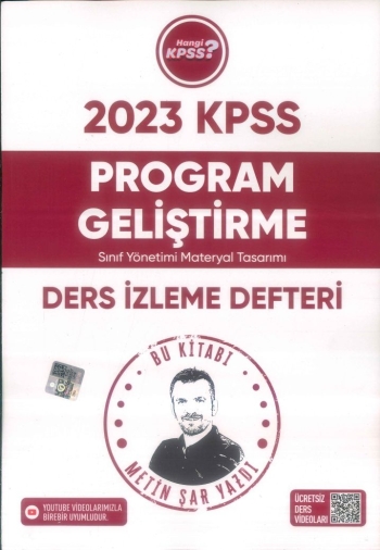 PROGRAM GELİŞTİRME DERS İZLEME DEFTERİ ANKA Fotokopi