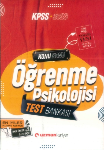 ÖĞRENME PSİKOLOJİSİ TEST BANKASI KONU KONU ANKA Fotokopi