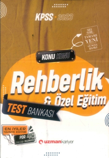 REHBERLİK VE ÖZEL EĞİTİM TEST BANKASI KONU KONU ANKA Fotokopi