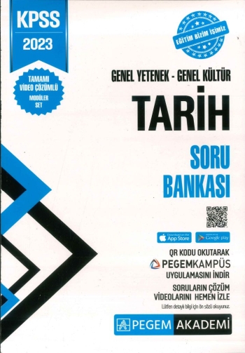 TARİH SORU BANKASI GY-GK ANKA Fotokopi