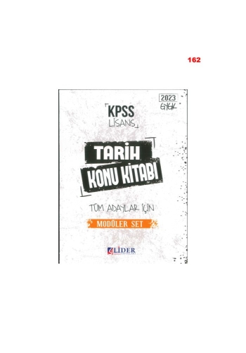 TARİH KONU KİTABI MODÜLER SET