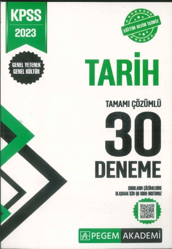 TARİH TAMAMI ÇÖZÜMLÜ 30 DENEME ANKA Fotokopi