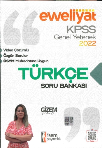 EVVELİYAT TÜRKÇE ÇÖZÜMLÜ SORU BANKASI