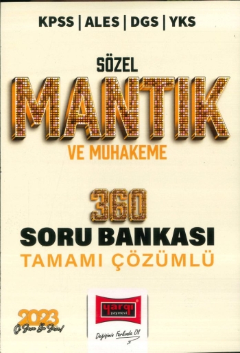 SÖZEL MANTIK VE MUHAKEME 360 ÇÖZÜMLÜ SORU BANKASI ANKA Fotokopi