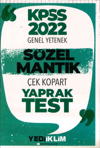 SÖZEL MANTIK ÇEK KOPART YARAK TEST ANKA Fotokopi