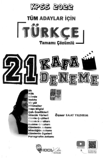 TÜRKÇE 21 KAFA DENEME ÇÖZÜMLÜ