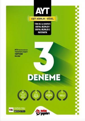 AYT Eşit Ağırlık Sözel 3 Deneme ANKA Fotokopi