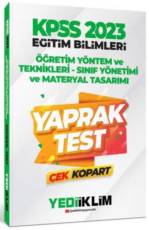 Öğretim Yöntem ve Teknikleri Sınıf Yönetimi Materyal Tasarımı Yaprak Test Çek Kopart ANKA Fotokopi