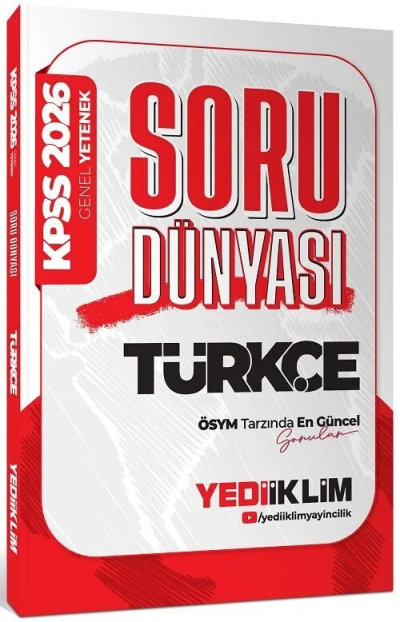 2026 KPSS Genel Yetenek Türkçe Soru Dünyası Yediiklim Yayınları ANKA Fotokopi