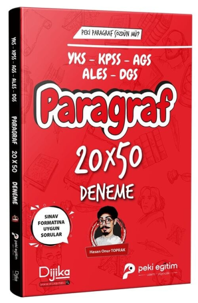 2026 KPSS YKS MEB-AGS ALES DGS Paragraf 20x50 Deneme Dijika Yayınları ANKA Fotokopi