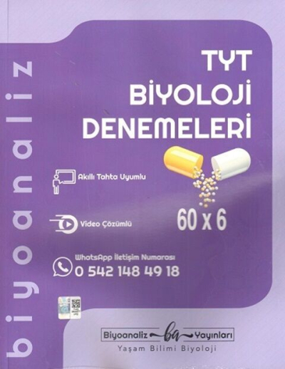 TYT Biyoloji Denemeleri 60x Biyoanaliz Yayınları ANKA Fotokopi
