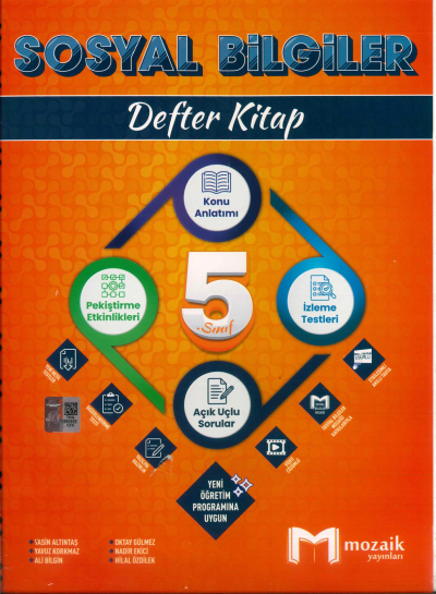 5. Sınıf Sosyal Bilgiler Defter Kitap Mozaik Yayınları