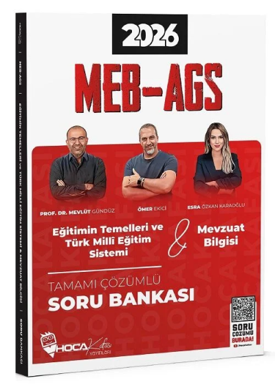 2026 MEB-AGS Eğitimin Temelleri ve Türk Milli Eğitim Sistemi, Mevzuat Bilgisi Soru Bankası Çözümlü Hoca Kafası Yayınları ANKA Fotokopi