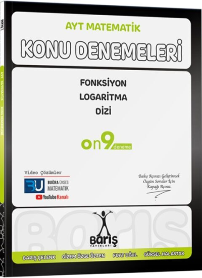 AYT Matematik Fonksiyon Logaritma Dizi Konu Denemeleri Barış Yayınları ANKA Fotokopi