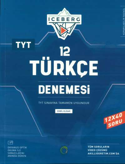 TYT Türkçe Iceberg 12 Deneme Okyanus Yayınları