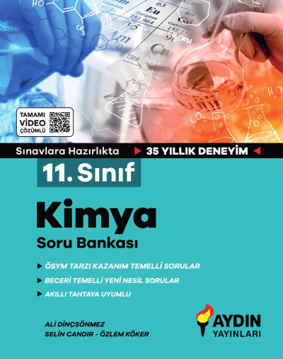 11. Sınıf Kimya Tamamı Video Çözümlü Soru Bankası Aydın Yayınları ANKA Fotokopi