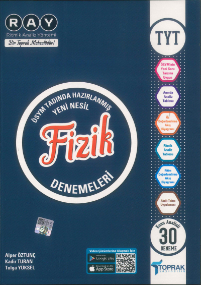 TYT Fizik RAY Konu Analizli 30 Deneme Toprak Yayıncılık ANKA Fotokopi