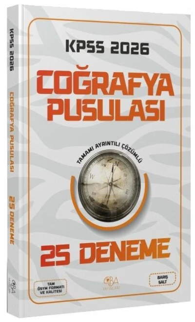 2026 KPSS Coğrafya Pusulası 25 Deneme Çözümlü CBA Yayınları ANKA Fotokopi