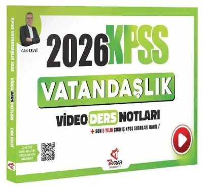 2026 KPSS Vatandaşlık Video Ders Notu Tekrar Akademi Yayınları ANKA Fotokopi